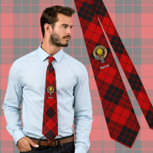 Klan MacLeod of Raasay Vapensköld över Tartan Slips