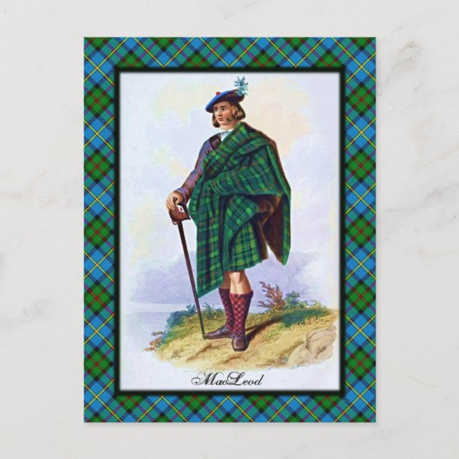 Klan MacLeod Scottish Dreams Postcard Vykort (Framsida)