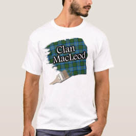 Klan MacLeod Scottish Tartan Paint Shirt T Shirt