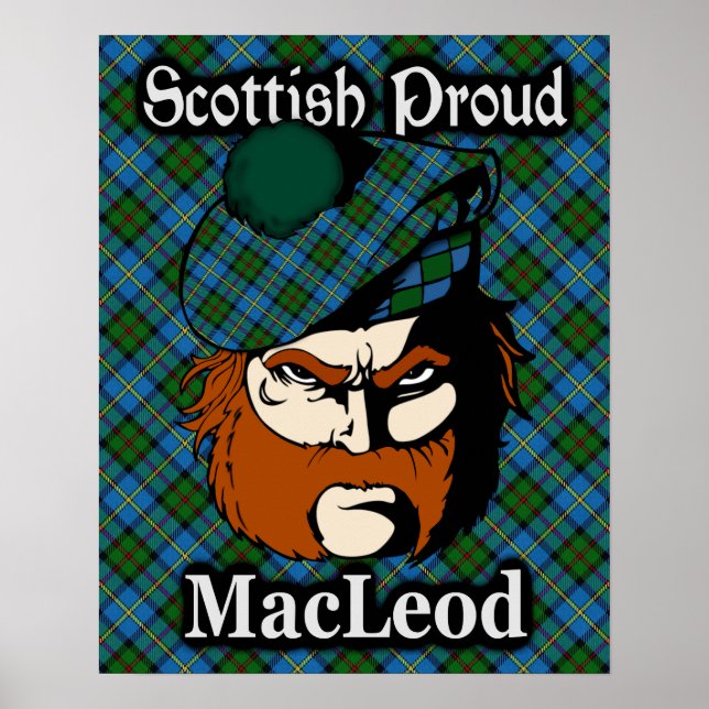 Klan MacLeod Scottish Tartan Poster (Framsidan)