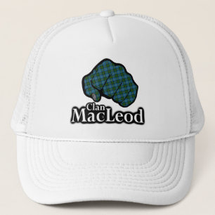 Klan MacLeod Skottland Stolt Tartan Fist Truckerkeps