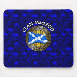Klan MacLeod Tartan Knot & Flagga Musmatta