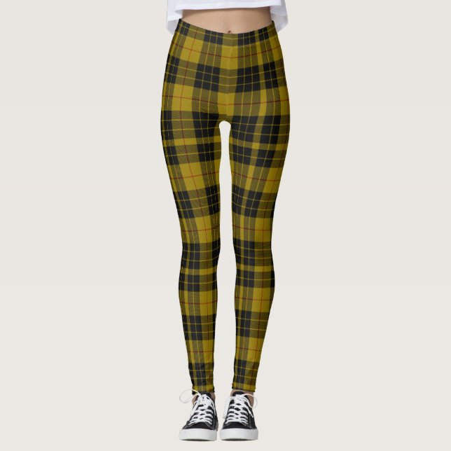 Klan MacLeod Tartan Leggings (Framsida)