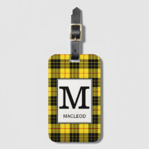 Klan MacLeod Tartan Monogrammed