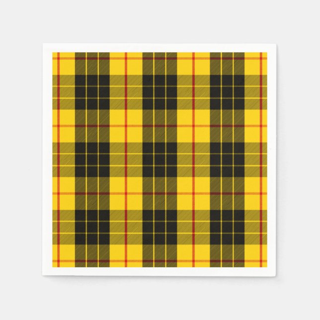 Klan Macleod Tartan Pappersservett (Framsidan)