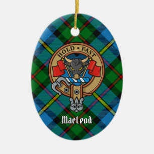 Klan MacLeod Vapensköld Ceramic Ornament
