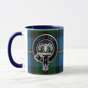 Klan MacLeod Vapensköld & Hunting Tartan Mugg
