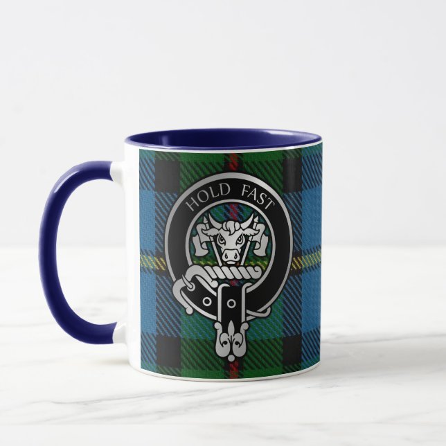 Klan MacLeod Vapensköld & Hunting Tartan Mugg (Vänster)