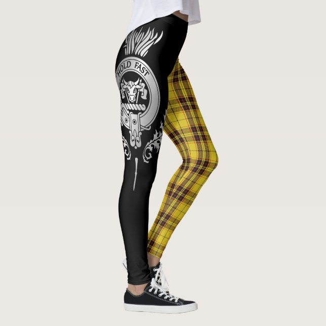 Klan MacLeod Vapensköld & Tartan Leggings (Höger)