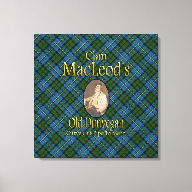 Klan MacLeods gamle Dunvegan Pipe Tobacco Canvastryck (Framsida)