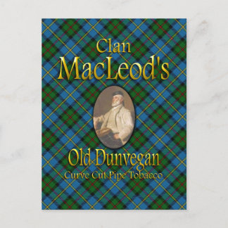 Klan MacLeods gamle Dunvegan Pipe Tobacco Vykort