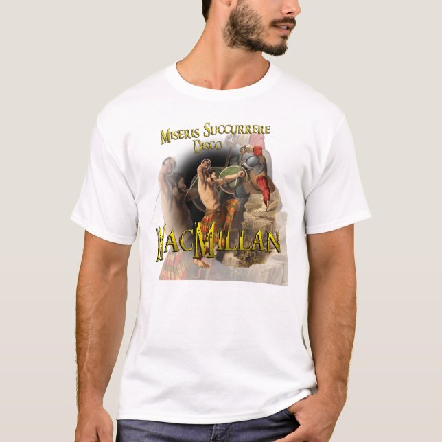 Klan MacMillan Highland Games Shirts T Shirt (Framsida)