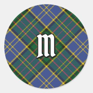 Klan MacMillan Hunting Tartan Runt Klistermärke