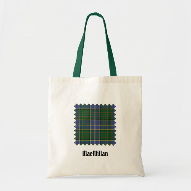 Klan MacMillan Hunting Tartan Tote Bag Tygkasse (Framsidan)