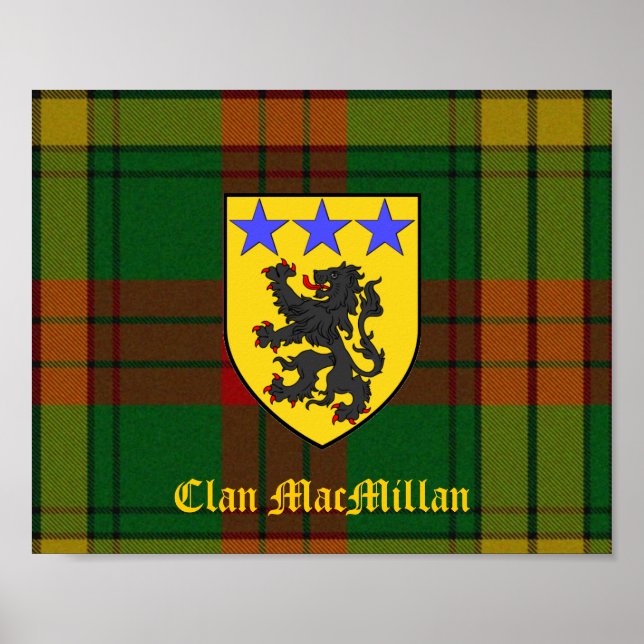 Klan MacMillan Tartan and Shield Poster (Framsidan)
