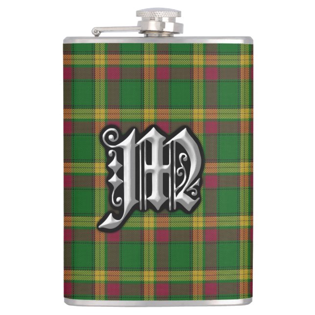 Klan MacMillan Tartan Old Scotland-kolv Fickplunta (Framsidan)
