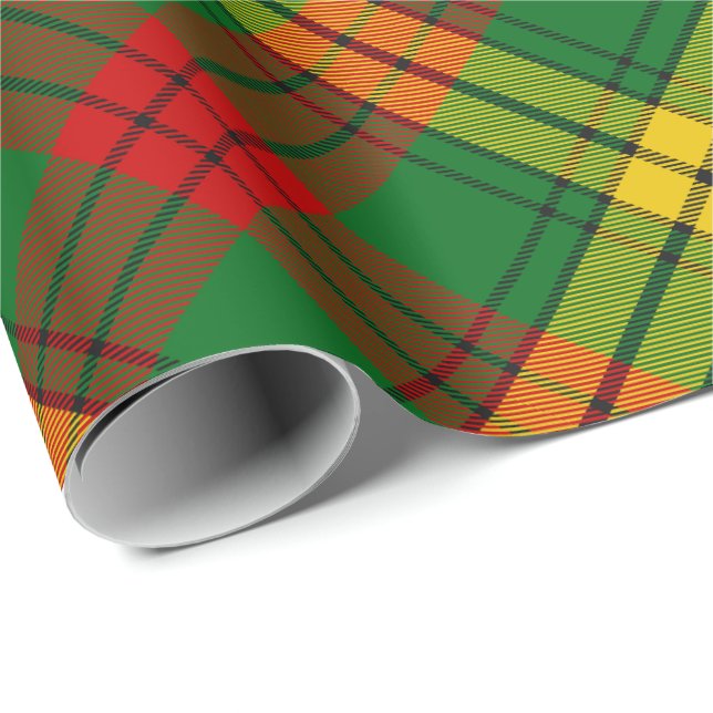 Klan MacMillan Tartan Presentpapper (Rullad Hörn)
