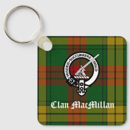 Klan MacMillan-Vapenskölden Badge och Tartan Nyckelring