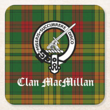 Klan MacMillan-Vapenskölden Badge och Tartan