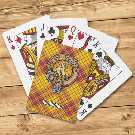 Klan MacMillan-Vapenskölden över Dress Tartan Casinokort
