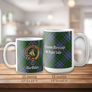 Klan MacMillan-Vapenskölden över jakt på Tartan Kaffemugg