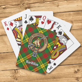 Klan MacMillan-Vapenskölden över Tartan Casinokort