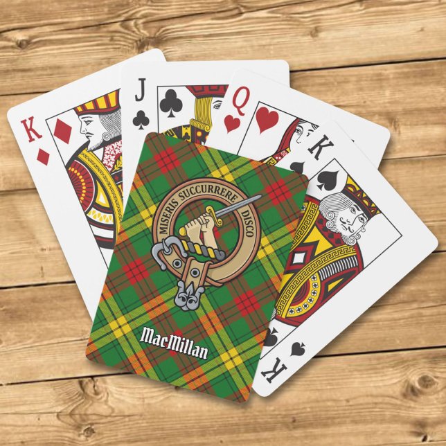 Klan MacMillan-Vapenskölden över Tartan Casinokort (Skapare uppladdad)