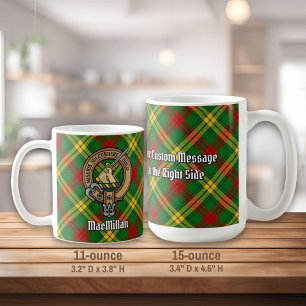 Klan MacMillan-Vapenskölden över Tartan Kaffemugg