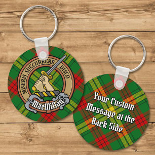 Klan MacMillan-Vapenskölden över Tartan Nyckelring