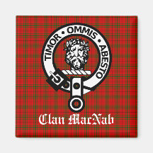 Klan MacNab Vapensköld Badge och Tartan