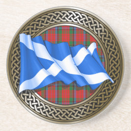 Klan MacNeacail Tartan Knot & Flagga Underlägg