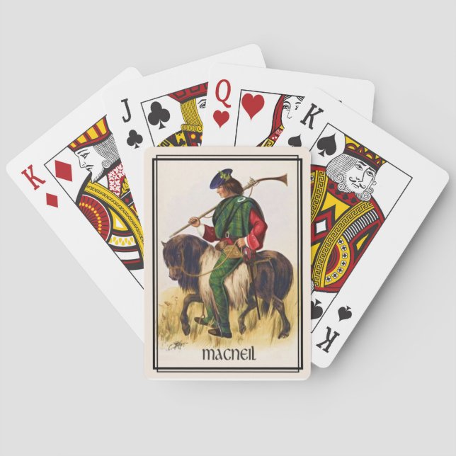 Klan MacNeil Classic Scotland Bicycle Deck Kortlek (Baksidan)