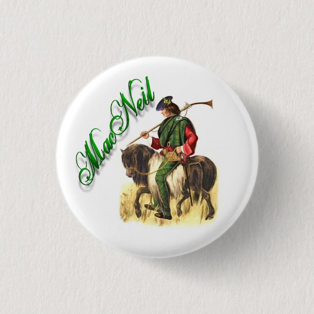 Klan MacNeil Scottish Dream Button Knapp (Framsida)