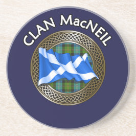 Klan MacNeil Tartan Knot & Flagga Underlägg