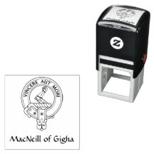 Klan MacNeill av Gigha Latin Vapensköld Rubber Fri