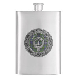 Klan MacNeill av Gigha Vapensköld & Tartan Flask Fickplunta