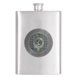 Klan MacNeill av Gigha Vapensköld & Tartan Flask Fickplunta