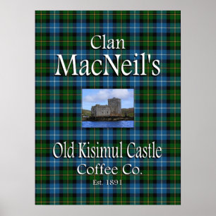 Klan MacNeil's Old Kisimul Castle Coffee Co. Poster