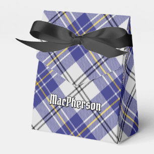 Klan MacPherson Blue Dress Tartan Favor Box Presentaskar