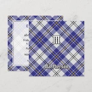 Klan MacPherson Blue Dress Tartan Inbjudningar