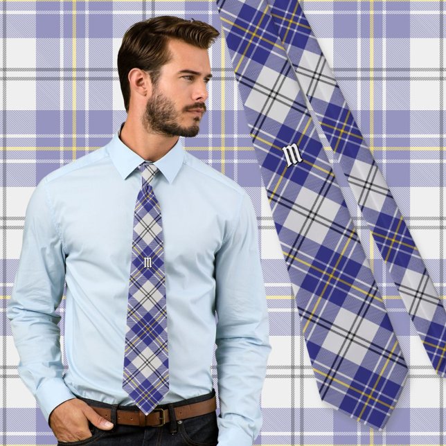 Klan MacPherson Blue Dress Tartan Neck Tie Slips (Skapare uppladdad)
