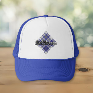 Klan MacPherson Blue Dress Tartan Truckerkeps