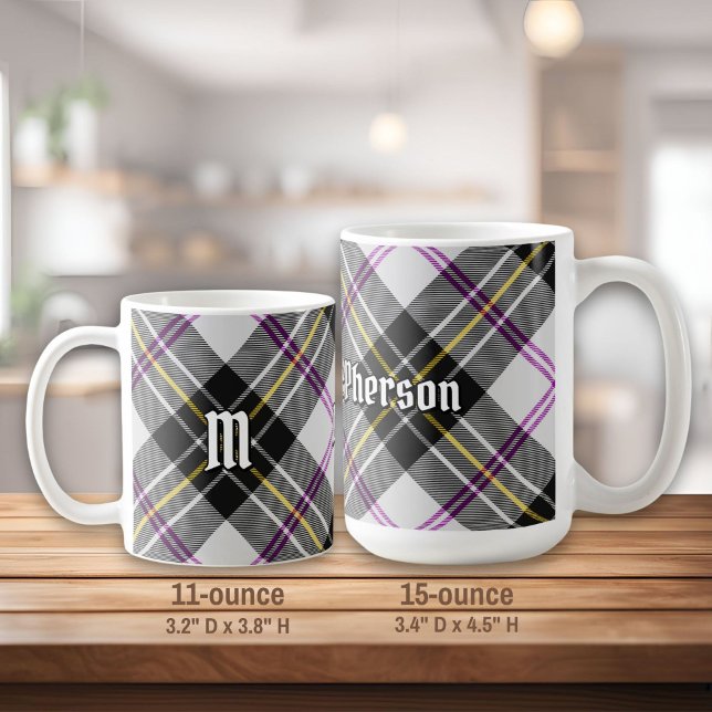Klan MacPherson Dress Tartan Coffee Mugg (Skapare uppladdad)