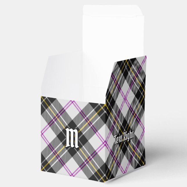 Klan MacPherson Dress Tartan Favor Box Presentaskar (Öppnad)