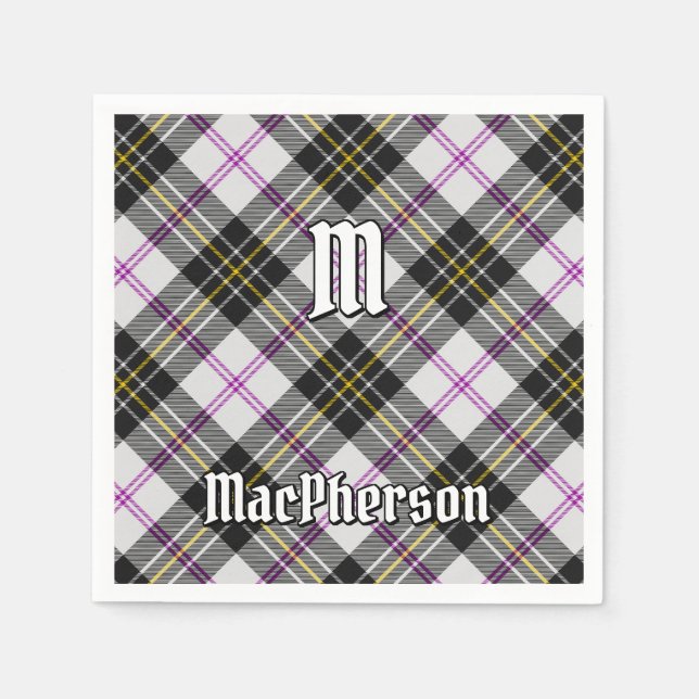 Klan MacPherson Dress Tartan Napkins Pappersservett (Framsidan)