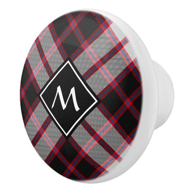 Klan MacPherson Hunting Tartan Ceramic Knob Knopp (Höger)