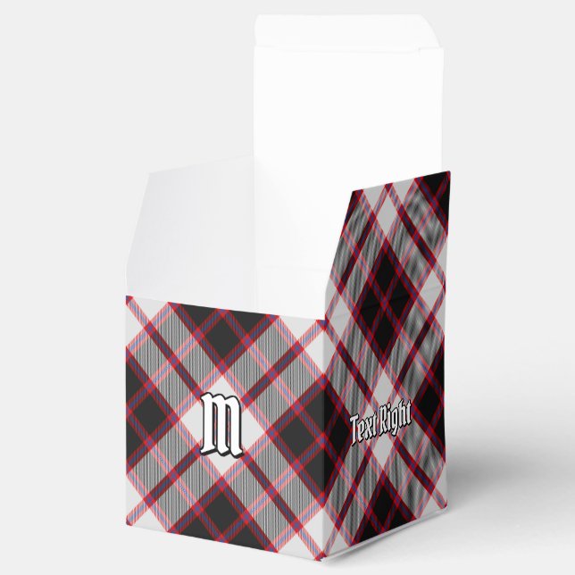Klan MacPherson Hunting Tartan Favor Box Presentaskar (Öppnad)