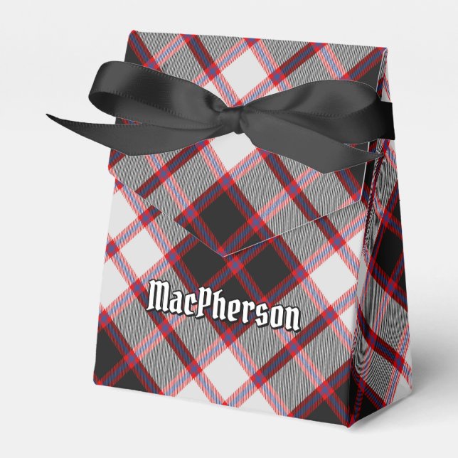 Klan MacPherson Hunting Tartan Favor Box Presentaskar (Framsidan Sidan)