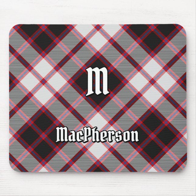Klan MacPherson Hunting Tartan Mouse Pad Musmatta (Framsidan)