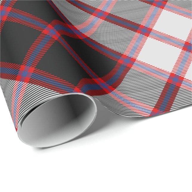Klan MacPherson Hunting Tartan Wrapping Papper Presentpapper (Rullad Hörn)